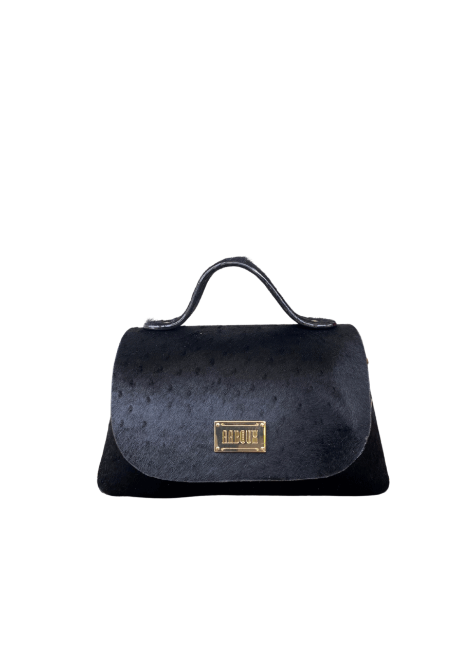 Mira Black Ostrich Pony