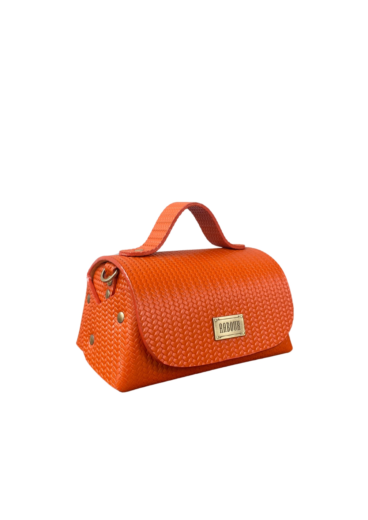 Mira Mini Orange Woven Embossed