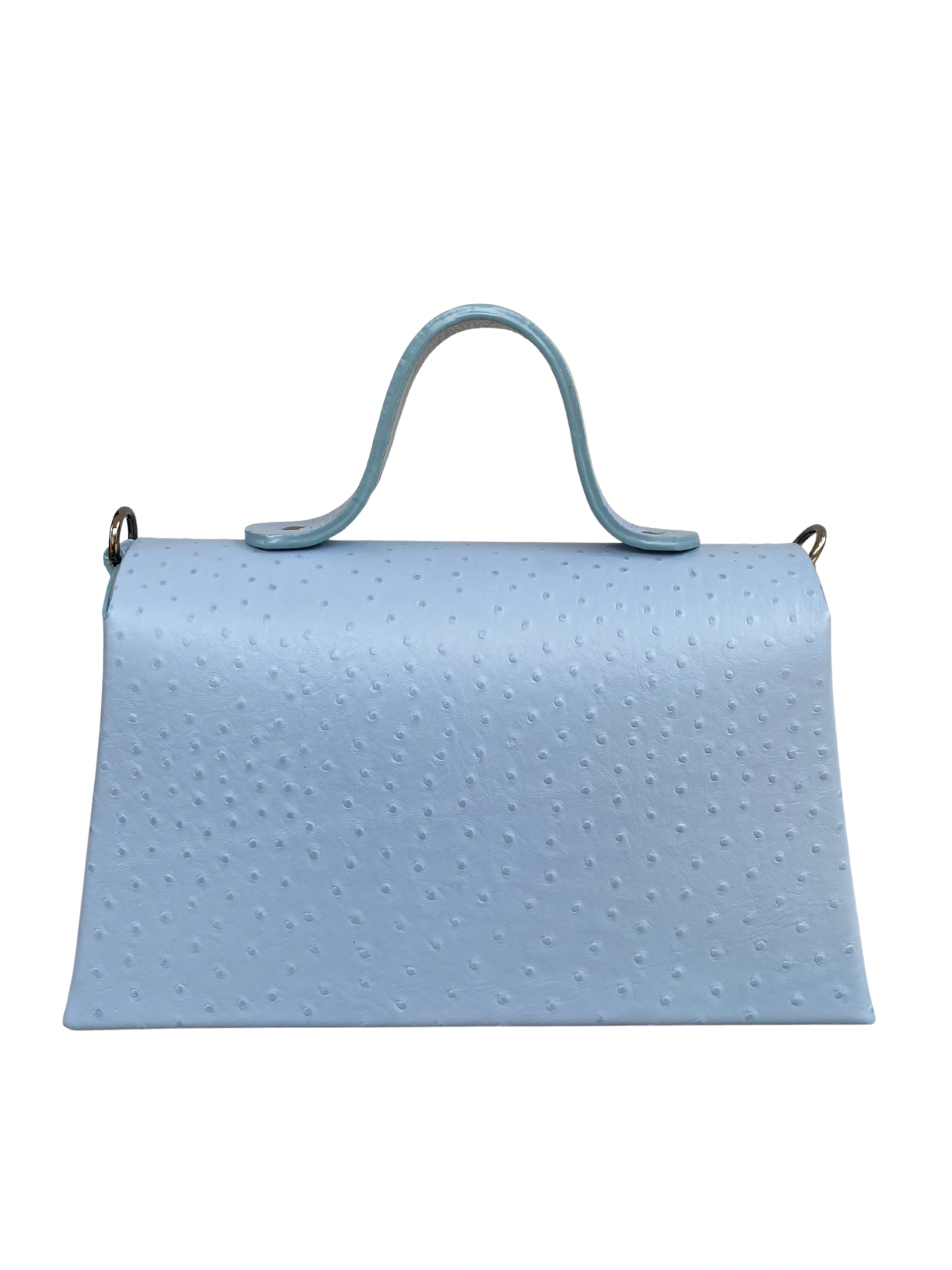 Lina Maxi Pastel Blue Ostrich Print