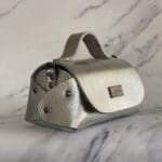 Mira Silver Wood Grain Print