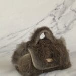 Kach Grey Brown Rabbit Fur