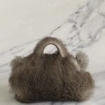 Kach Grey Brown Rabbit Fur