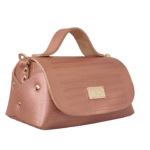 Mira Pearl Rose Gold Croc Embossed Leather