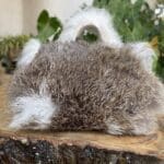 Kach White & Grey Patched Rabbit Fur