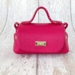 Kach Pink Pebble Grain Leather