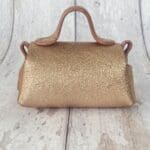Kach Rose Gold Pebble Grain Leather
