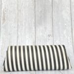 Lyla Black And White Striped Leather