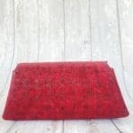 Mona Raspberry & Black Abstract Check Leather