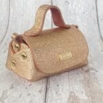 Kach Rose Gold Pebble Grain Leather