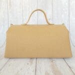 Mila Beige Check Embossed Leather