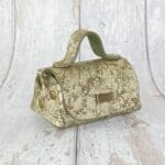 Kach Gold & Green Sponge effect leather
