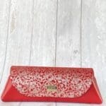 Lyla Red Epi-Lite And Silver Floral Leather