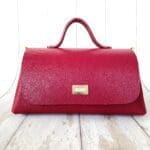 Mila Hot Pink Saffiano Leather