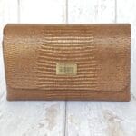 Di'Ja Gold & Bronze Lizard Print