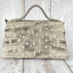 Mira Grey And Cream Lizard Print Leather