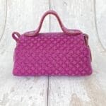 Kach Purple Diamond Abstract Leather