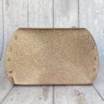 Mags Rose Gold Crumpled Print Leather