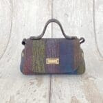Kach Multicolour Rainbow Stripe Print on Suede