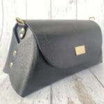 Mona Black Vintage Distressed Napa