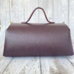 Mila Burgundy Pebble Grain Leather