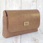 Di'Ja Gold & Bronze Lizard Print