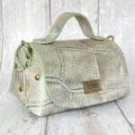 Mira Mint Green Giant Crocco Embossed Leather
