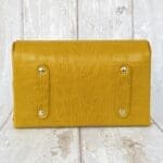 Di'Ja Yellow Crocco Embossed Leather