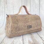 Mila Natural Lizard Print Leather