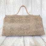 Mila Natural Lizard Print Leather