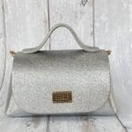 Mira Silver Crumpled Leather