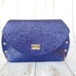 Mags Blue Sparkly Leather