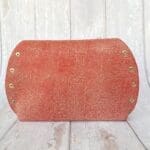 Mags Coral & Gold Lizard Print Leather