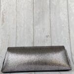 Lyla Silver And Black Mosaic Print Leather & Black Shiny Abstract Print