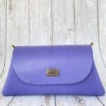 Mona Light Purple Pebble Grain Leather