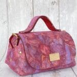 Mira Pink-Purple Wood Grain Effect Print