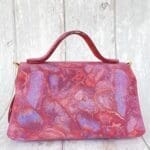 Mira Pink-Purple Wood Grain Effect Print