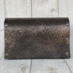 Jare Black And Bronze Crackled Print Leather