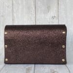 Jare Burgundy Micro Sequined Print Leather