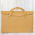 Ally Biege Crocco Embossed Leather