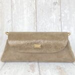 Maya 2.0 Bronze Metallic Saffiano Print Leather