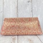 Maya 2.0 Pink, Gold Python Print Leather