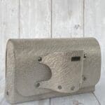 Jare Silver Distressed Leather