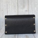 Jare Black Embossed Haircell Leather And Black & Gold Sponge Print