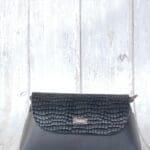 Maya Black Two-Tone Crocco And Black Nappa Leather