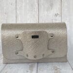 Jare Silver Distressed Leather