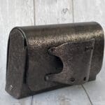 Jare Black And Bronze Crackled Print Leather
