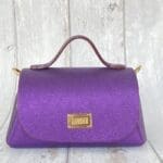 Mira Purple Metallic Leather