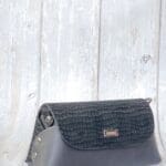 Maya Brown Wood Grain Print Leather