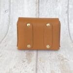Mimz Camel Pebble Grain Leather Print