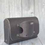 Jare Dark Grey Micro Sequined Print Leather